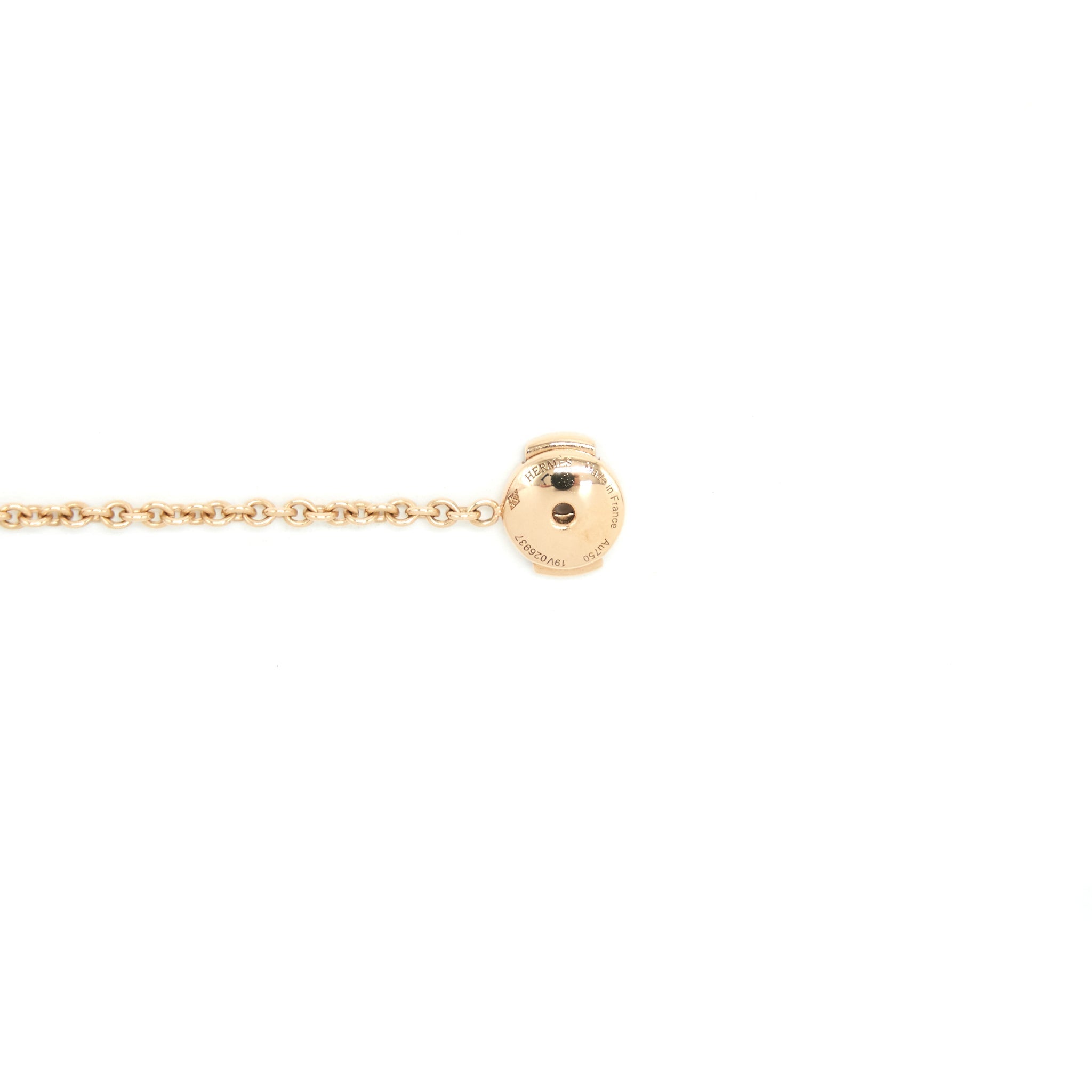 HERMES CHAINE D'ANCRE MINI PUNK EARRINGS ROSE GOLD
