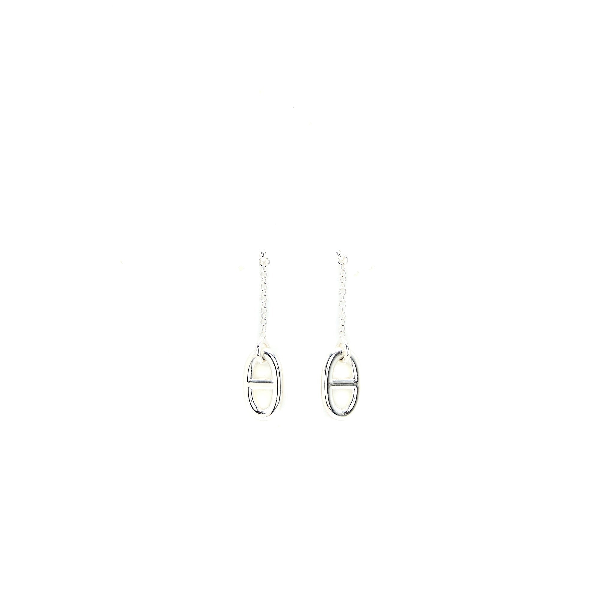 HERMES FARANDOLE EARRINGS SLIVER