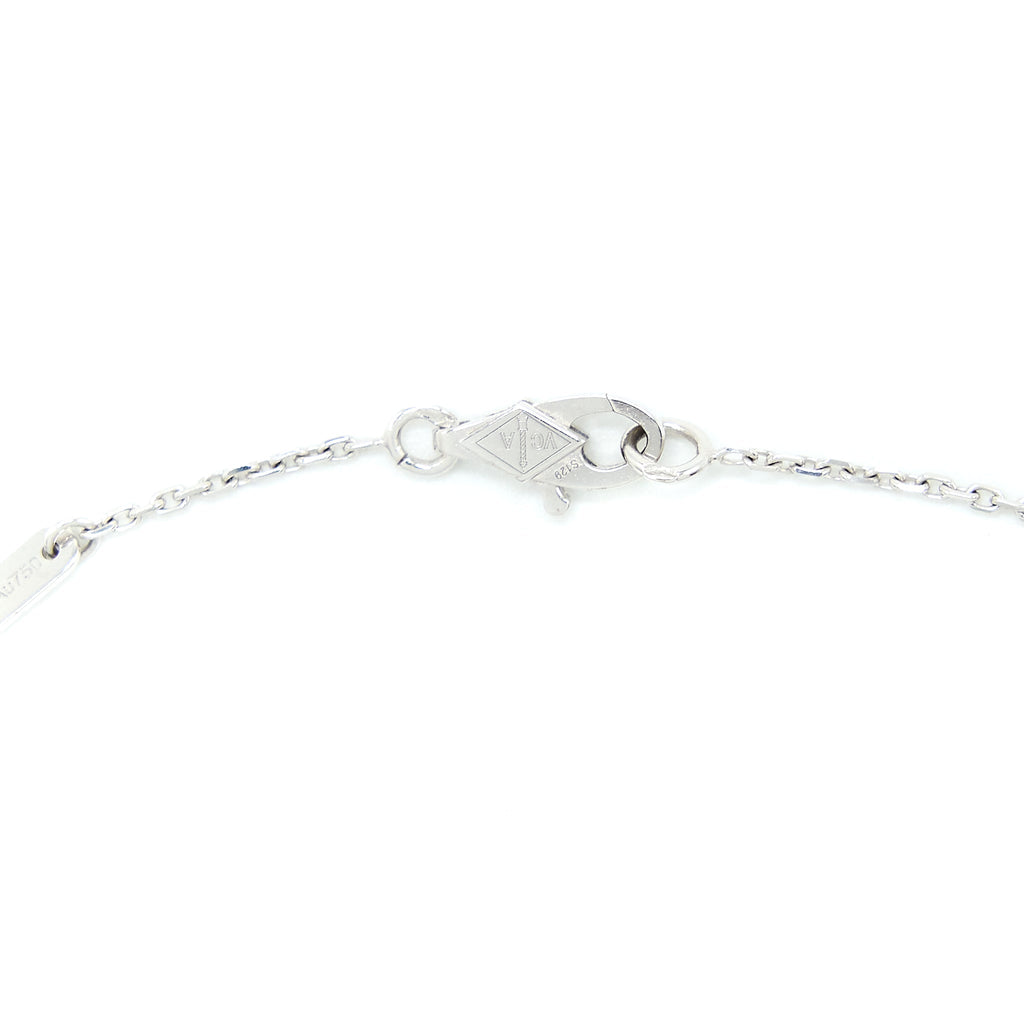 VAN CLEEF & ARPELS MINI MODEL FRIVOLE NECKLACE WHITE GOLD DIAMONDS