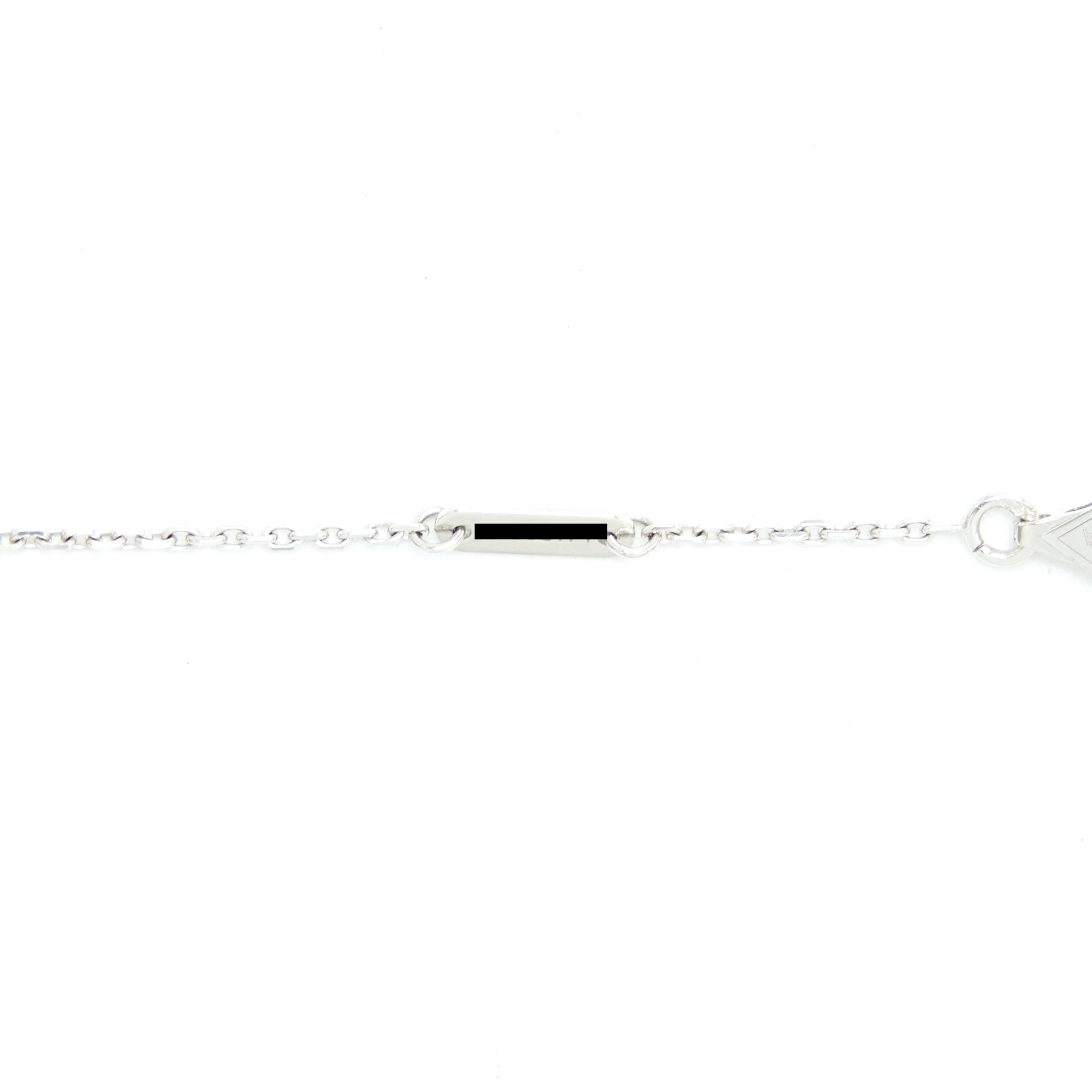 VAN CLEEF & ARPELS MINI MODEL FRIVOLE NECKLACE WHITE GOLD DIAMONDS