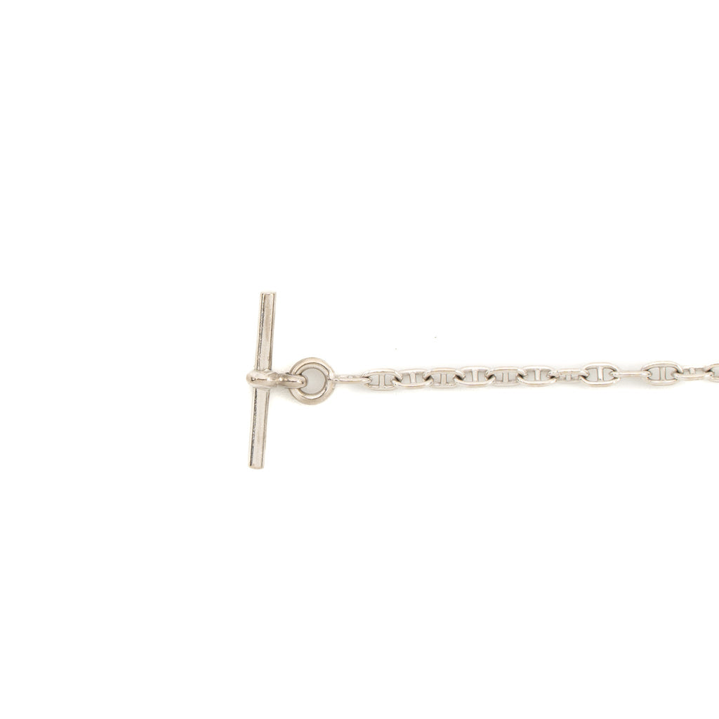 HERMES NEW FARANDOLE BRACELET WHITE GOLD WITH DIAMONDS