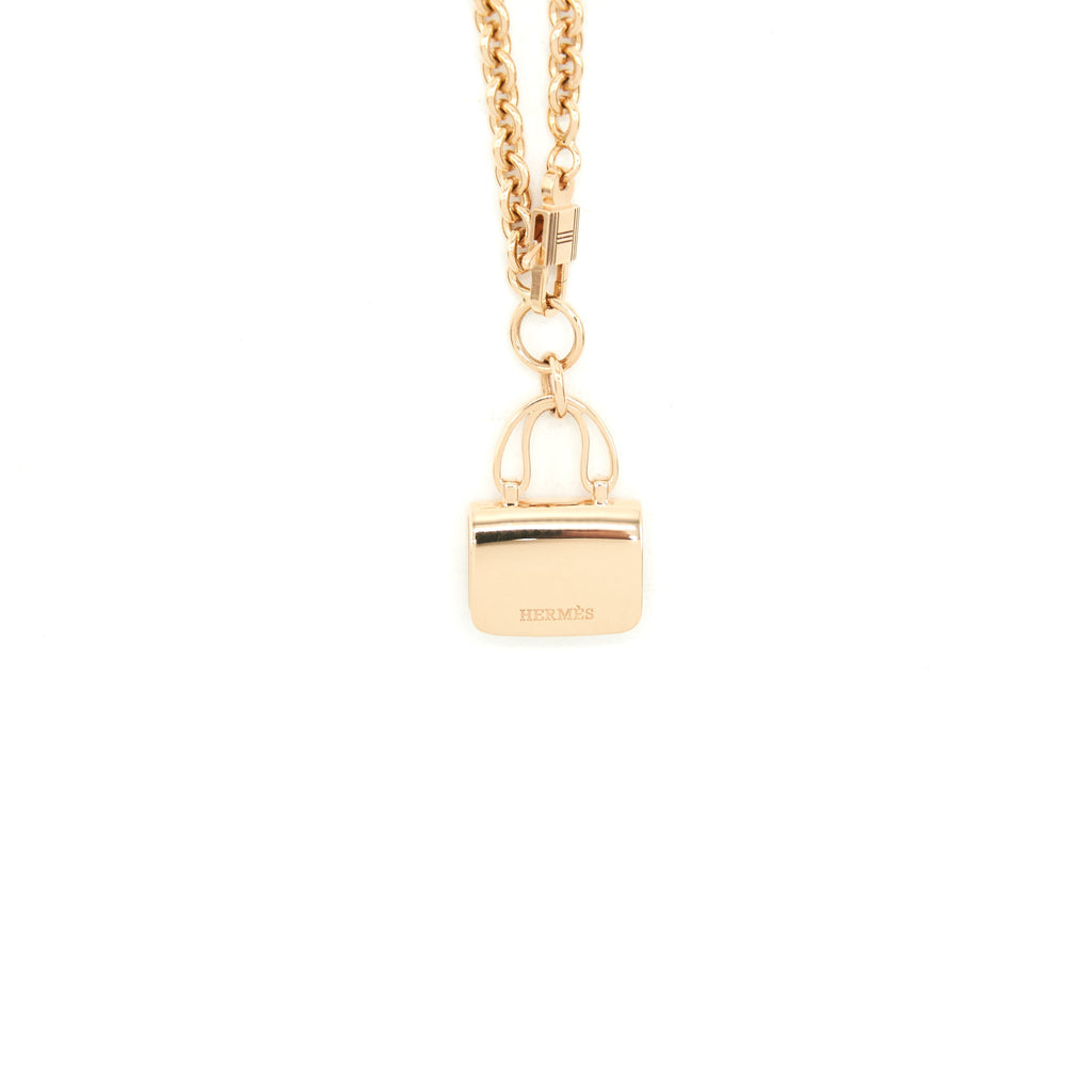 HERMES AMULETTES CONSTANCE BRACELET ROSE GOLD WITH DIAMONDS