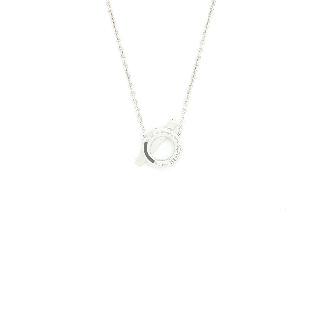 HERMES FINESSE NECKLACE WHITE GOLD WITH DIAMONDS