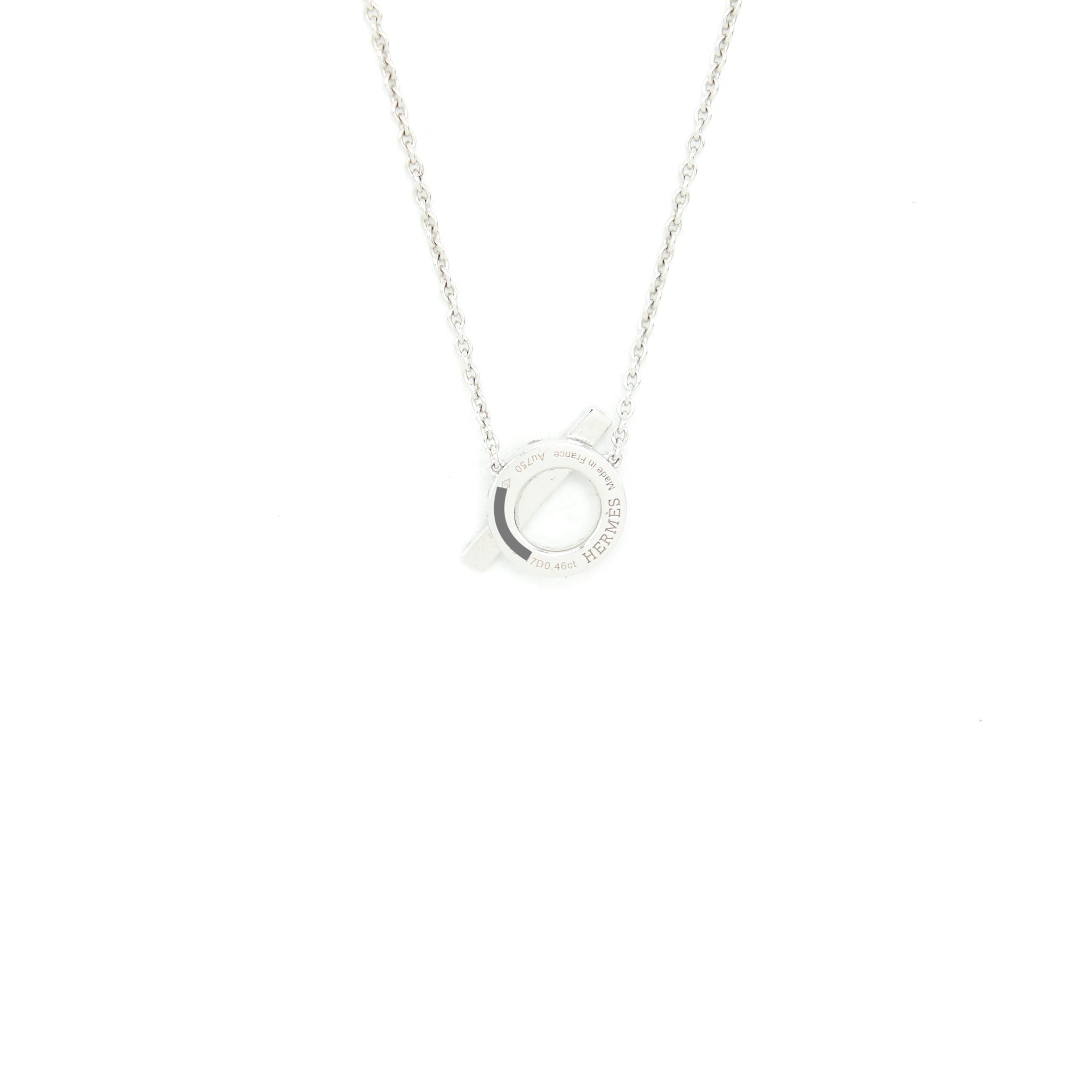 HERMES FINESSE NECKLACE WHITE GOLD WITH DIAMONDS