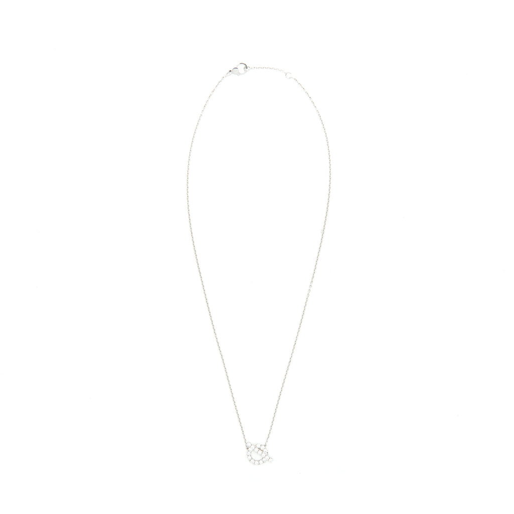 HERMES FINESSE NECKLACE WHITE GOLD WITH DIAMONDS