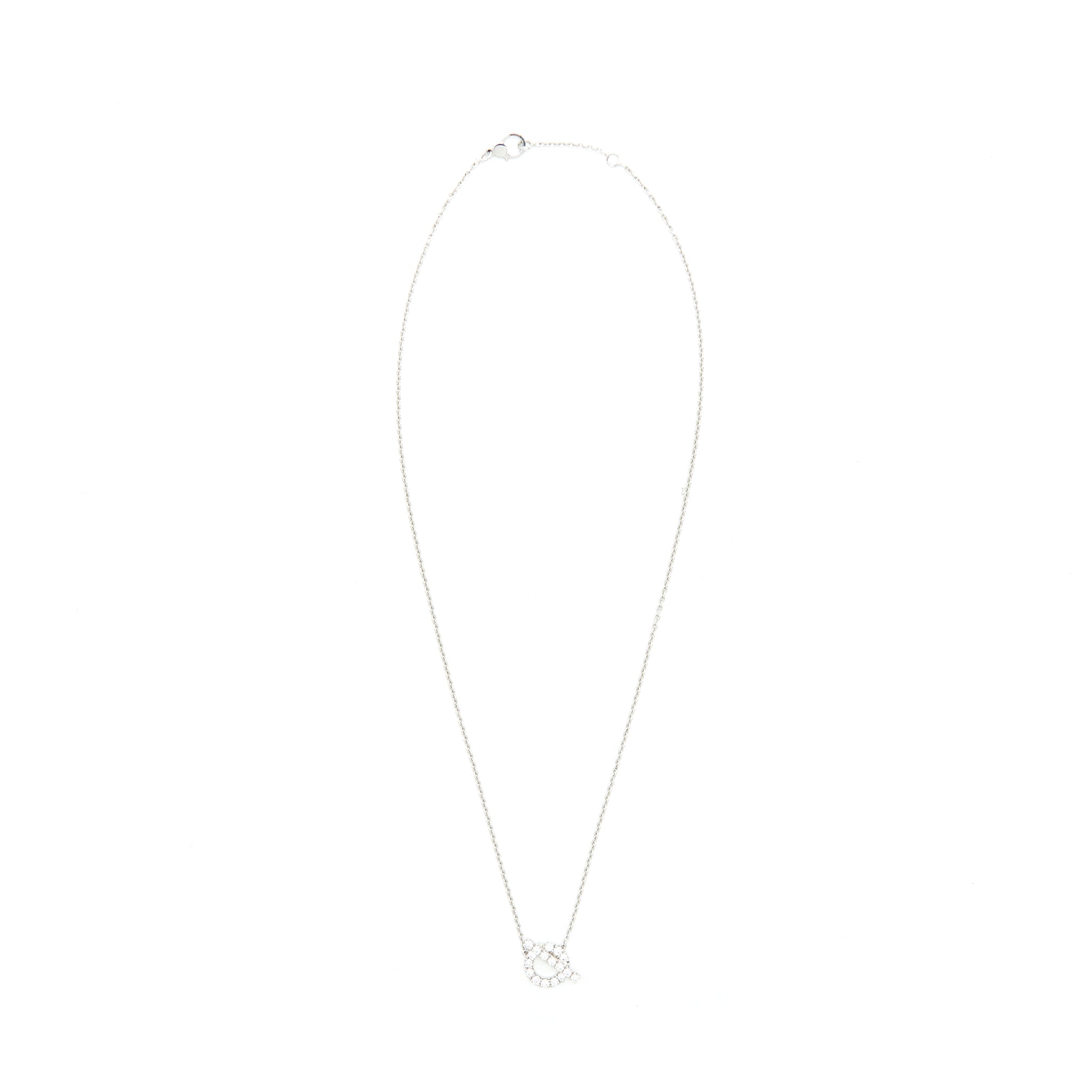 HERMES FINESSE NECKLACE WHITE GOLD WITH DIAMONDS