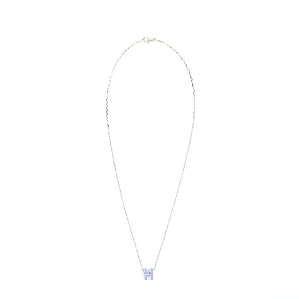 HERMES MINI POP H PENDANT LAITON PALLADIUM SHW