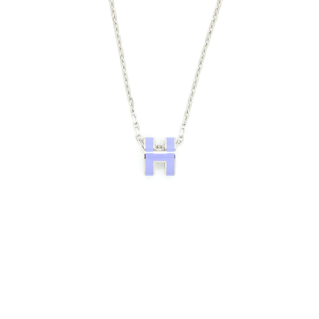 HERMES MINI POP H PENDANT LAITON PALLADIUM SHW