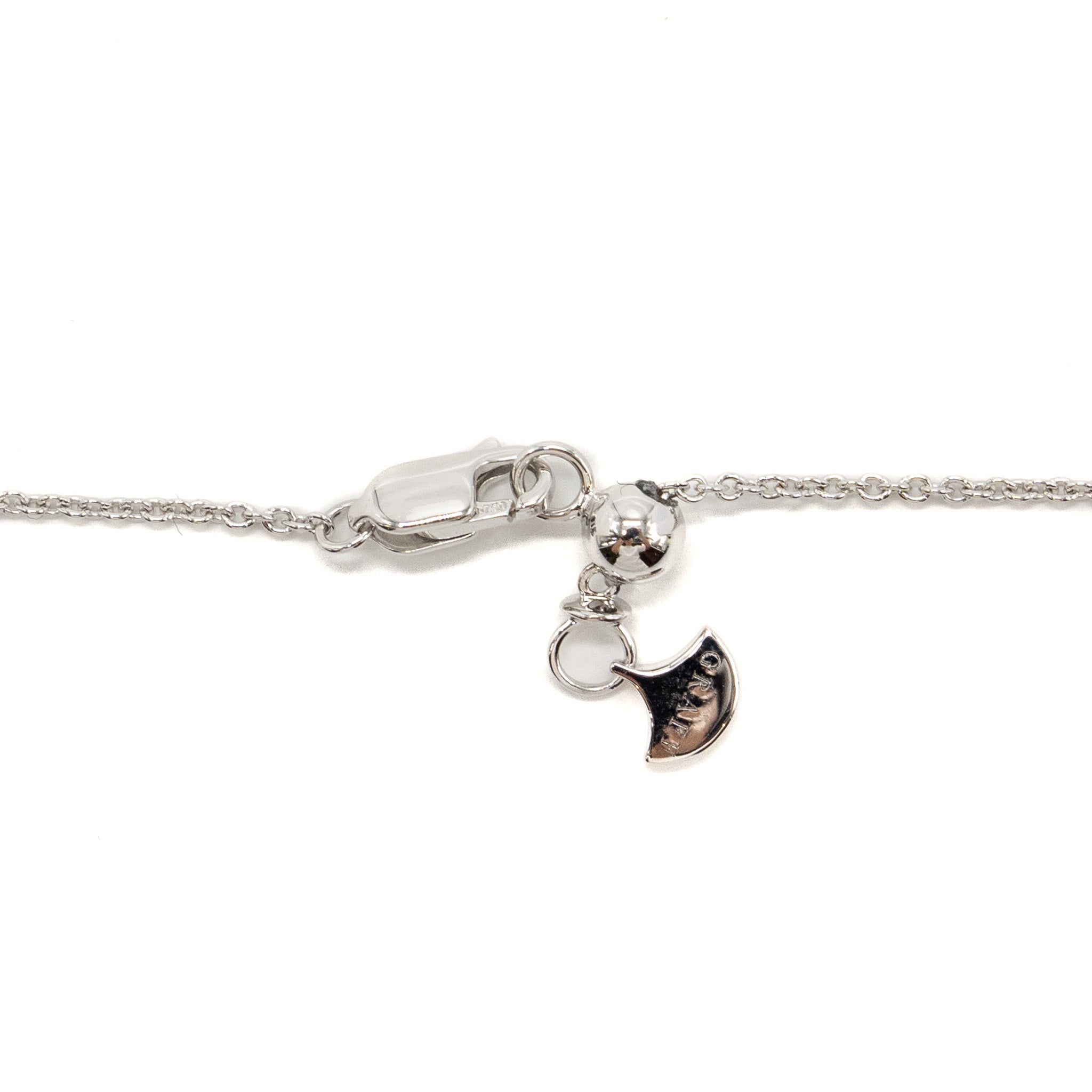 GRAFF DOUBLE BUTTERFLY SILHOUETTE PENDANT WHITE GOLD DIAMONDS