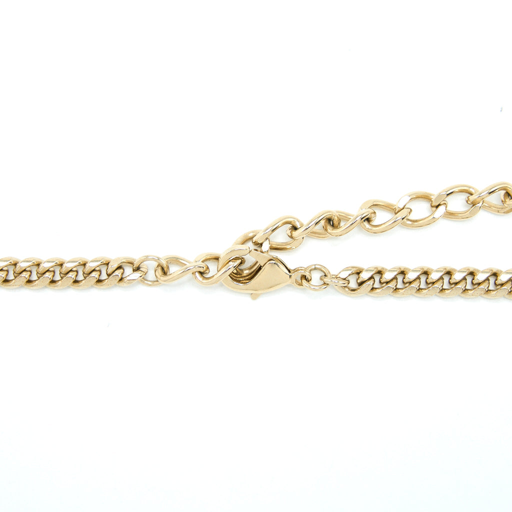 CHANEL NO.5 PERFUME BOTTLE CHOKER/NECKLACE CRYSTAL/PEARL LGHW