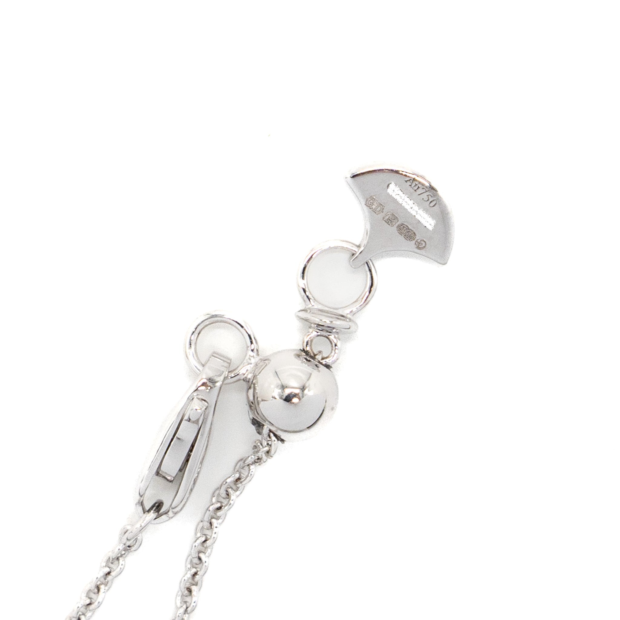 GRAFF DOUBLE BUTTERFLY SILHOUETTE PENDANT WHITE GOLD DIAMONDS
