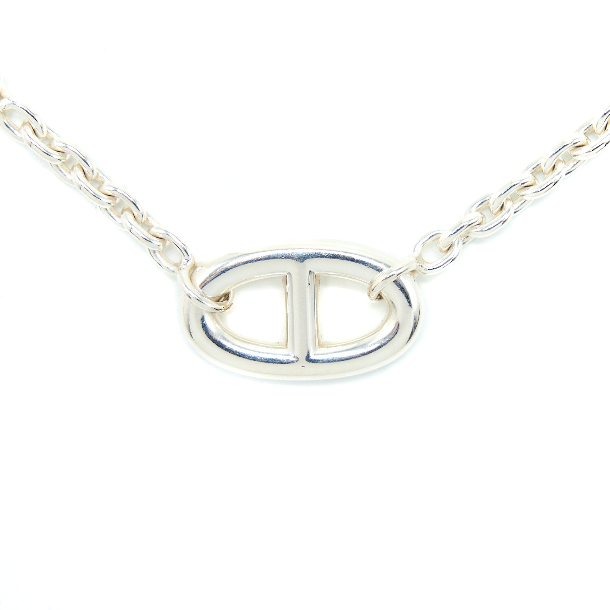 HERMES 160CM FARANDOLE LONG NECKLACE SILVER TONE