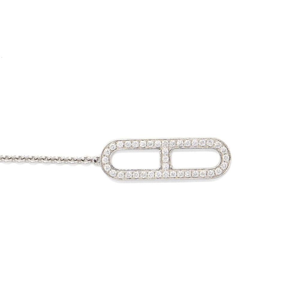 HERMES EVER CHAINE D’ANCRE BRACELET WHITE GOLD DIAMONDS