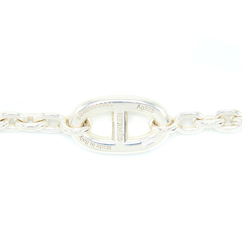 HERMES 160CM FARANDOLE LONG NECKLACE SILVER TONE