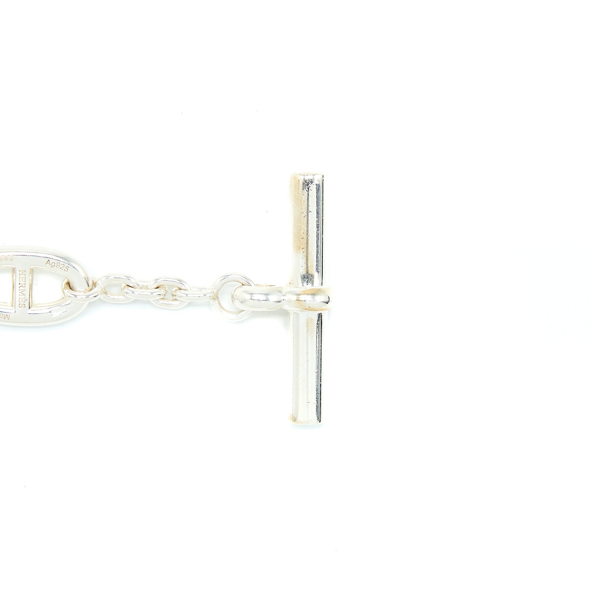 HERMES 160CM FARANDOLE LONG NECKLACE SILVER TONE