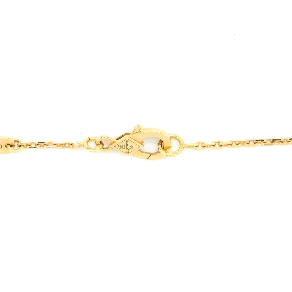 VAN CLEEF & ARPELS VINTAGE ALHAMBRA PENDANT 18K YELLOW GOLD MALACHITE