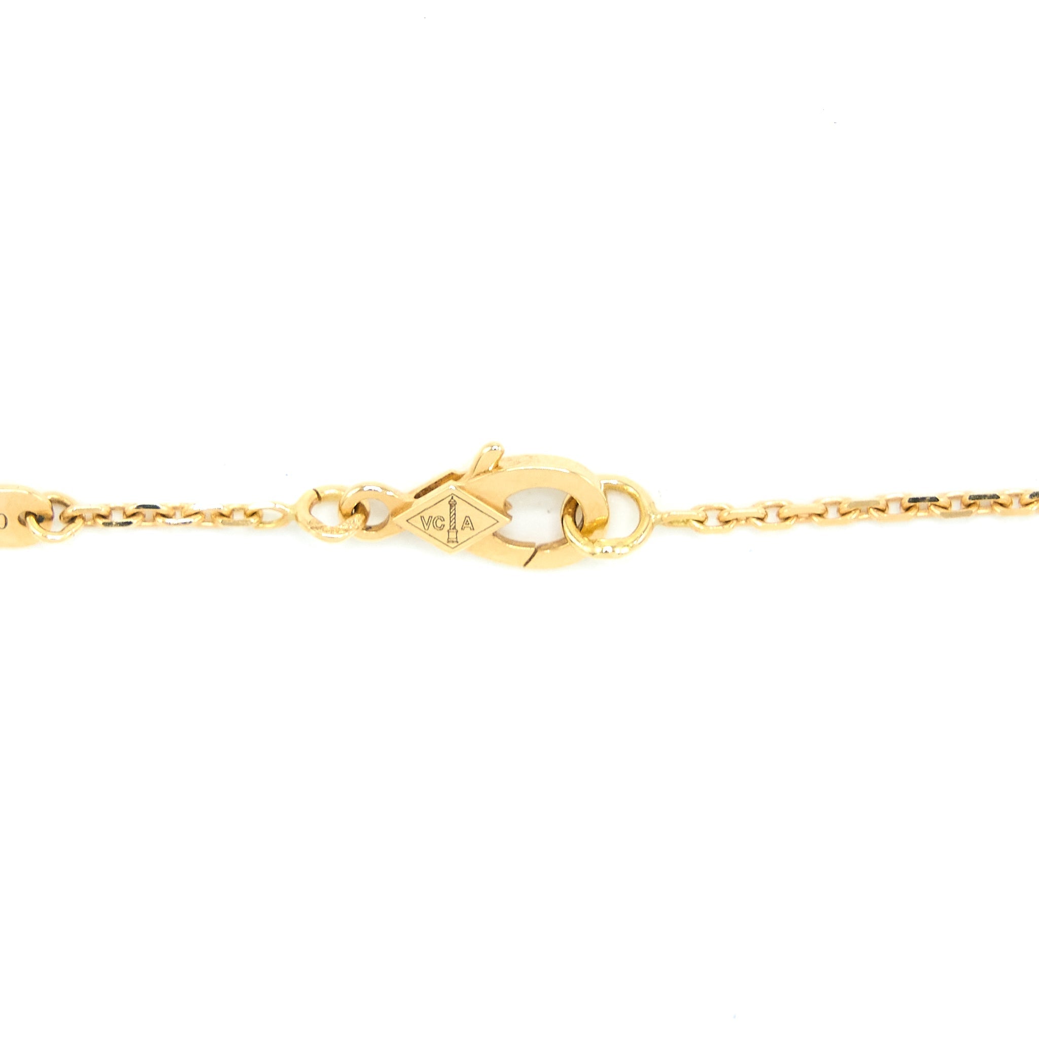 VAN CLEEF & ARPELS VINTAGE ALHAMBRA PENDANT 18K YELLOW GOLD MALACHITE