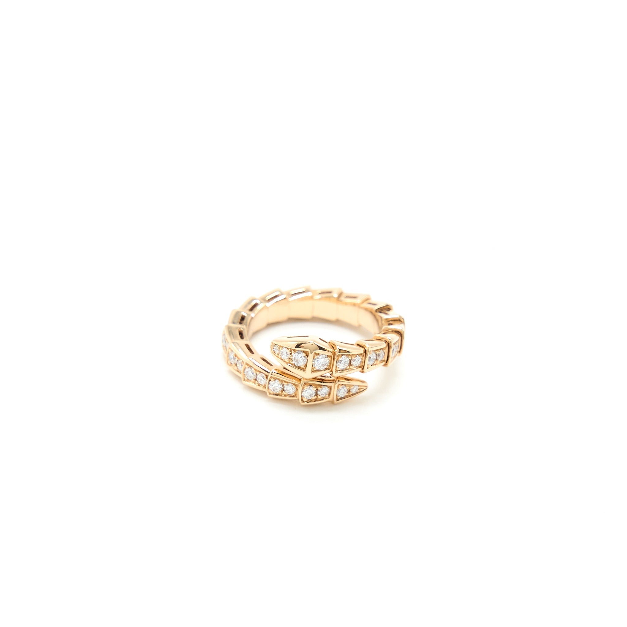 BVLGARI SERPENTI VIPER RING ROSE GOLD WITH DIAMONDS
