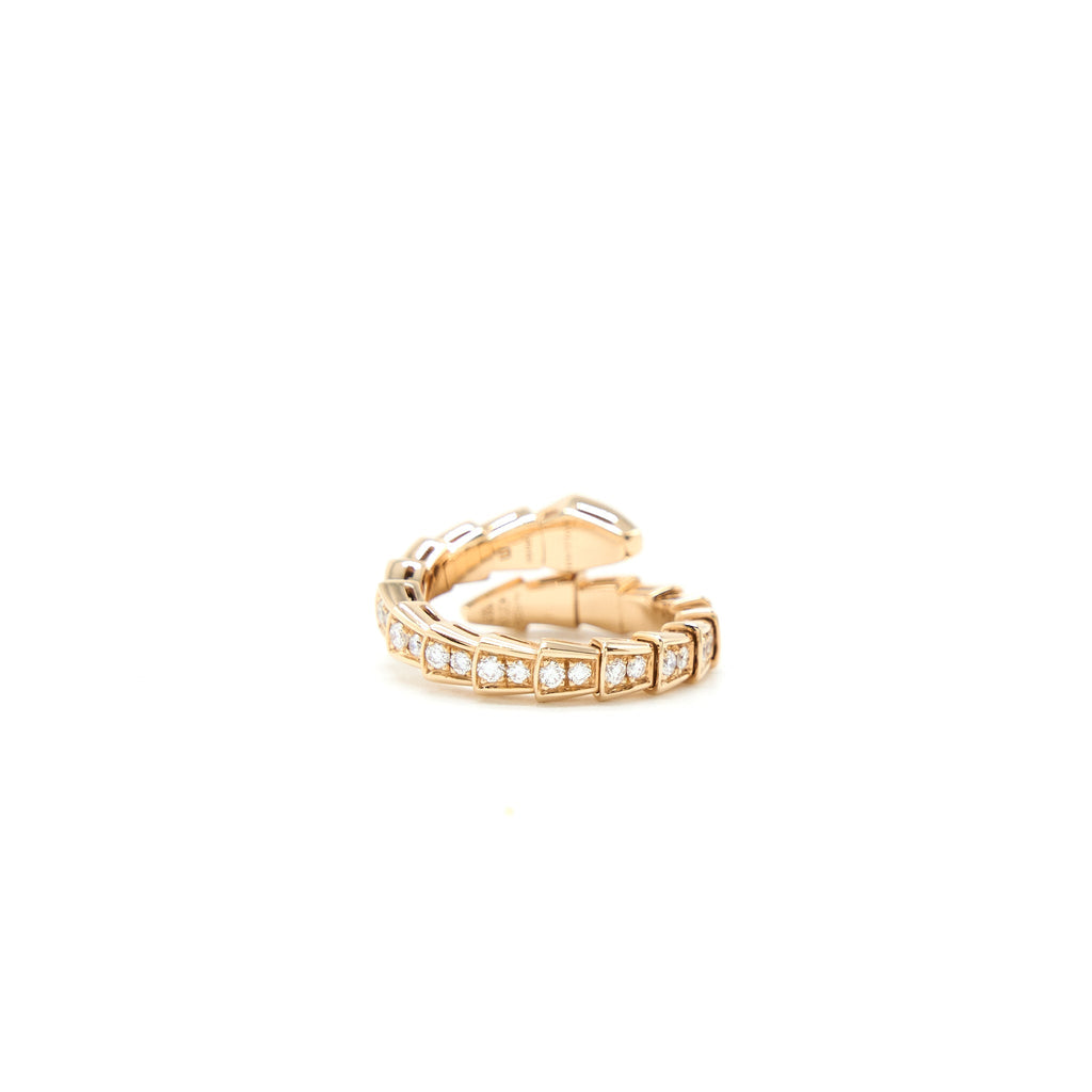 BVLGARI SERPENTI VIPER RING ROSE GOLD WITH DIAMONDS