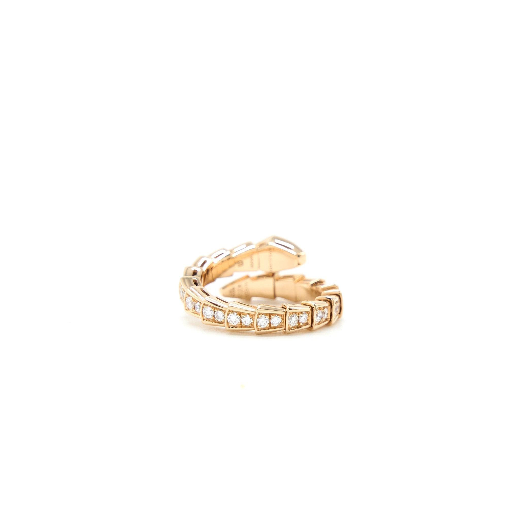 BVLGARI SERPENTI VIPER RING ROSE GOLD WITH DIAMONDS