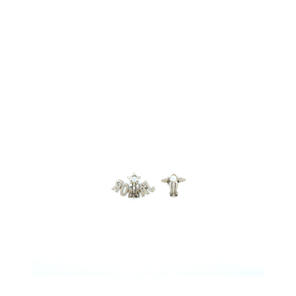 DIOR BEE & J’ADIOR EARRINGS SILVER TONE