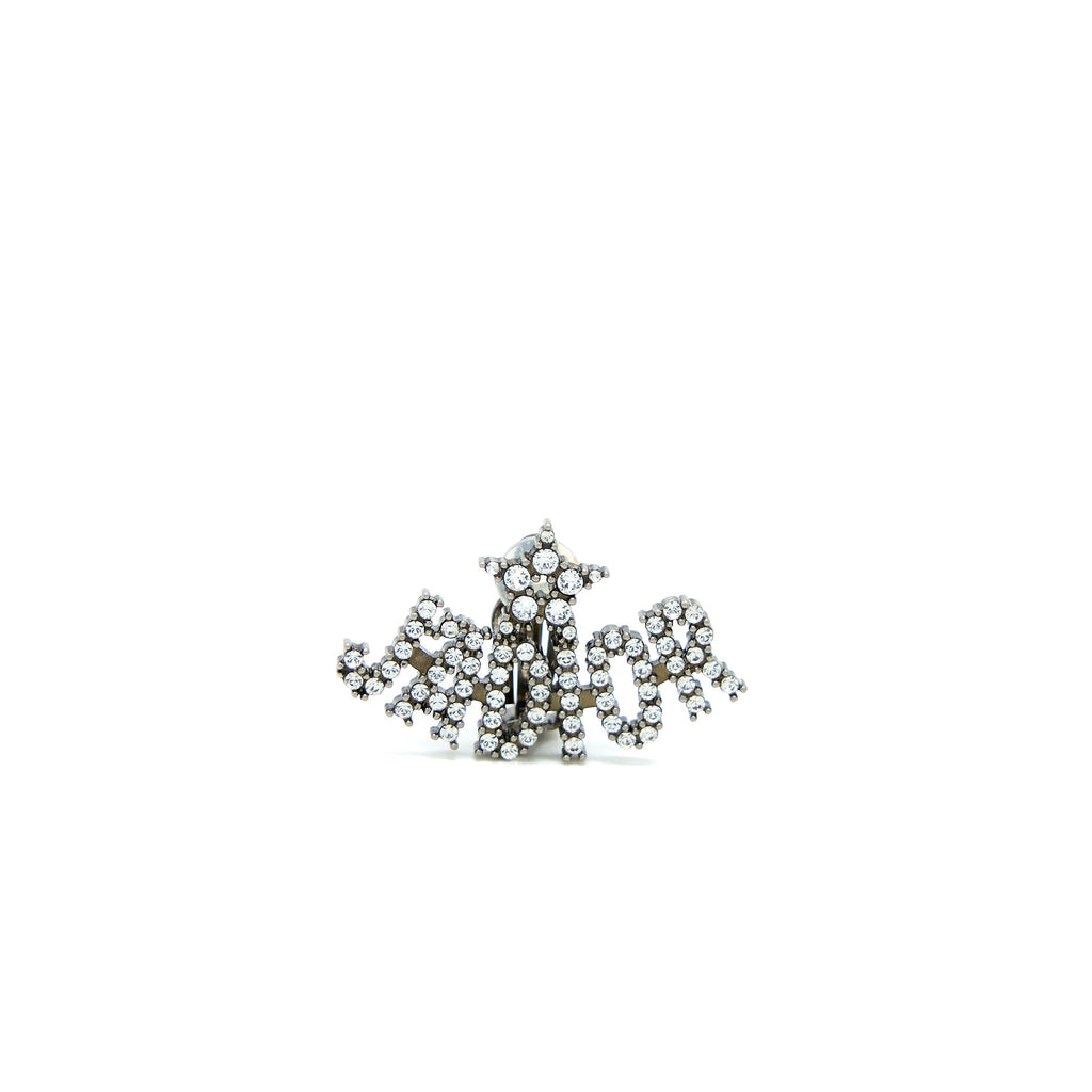 DIOR BEE & J’ADIOR EARRINGS SILVER TONE