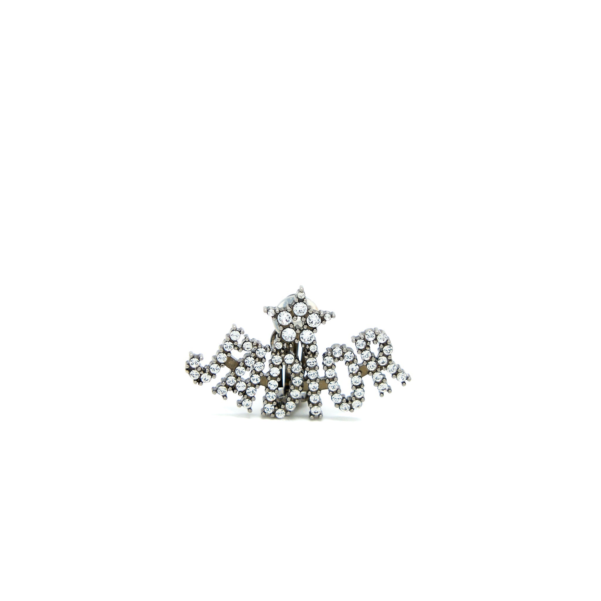 DIOR BEE & J’ADIOR EARRINGS SILVER TONE