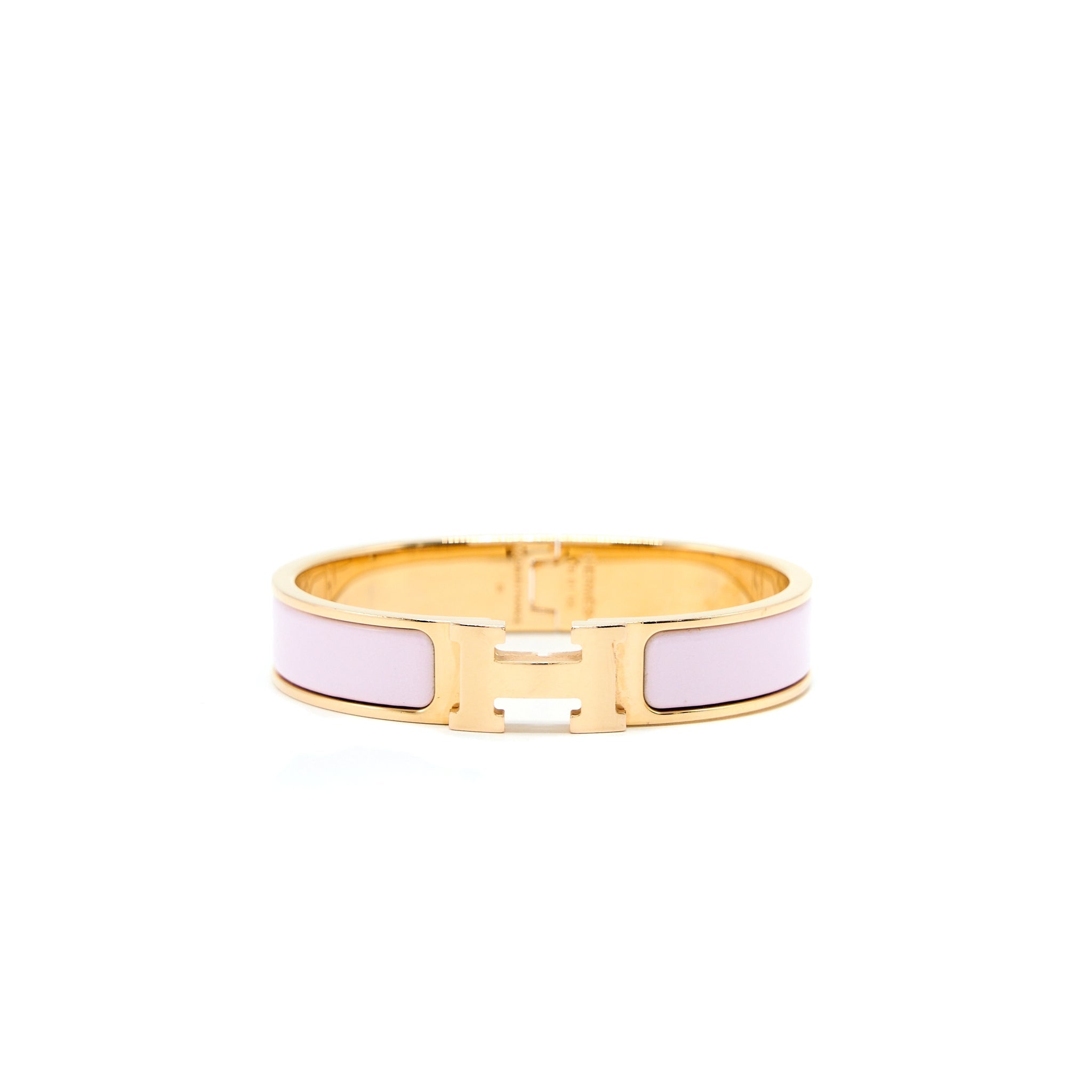 HERMES BRACELET LIGHT PINK GHW