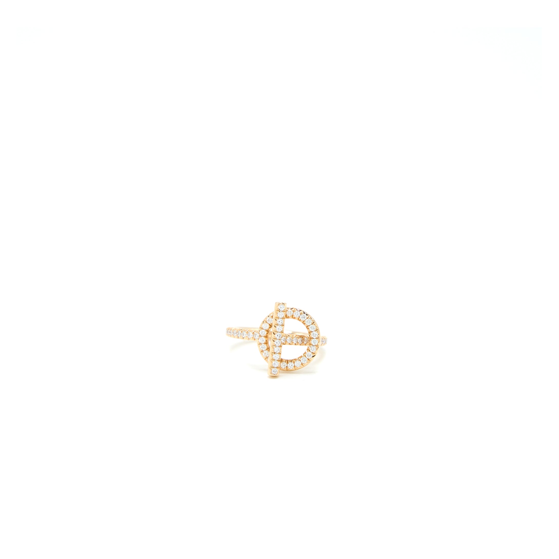 HERNES ECHAPPEE RING ROSE GOLD WITH DIAMONDS