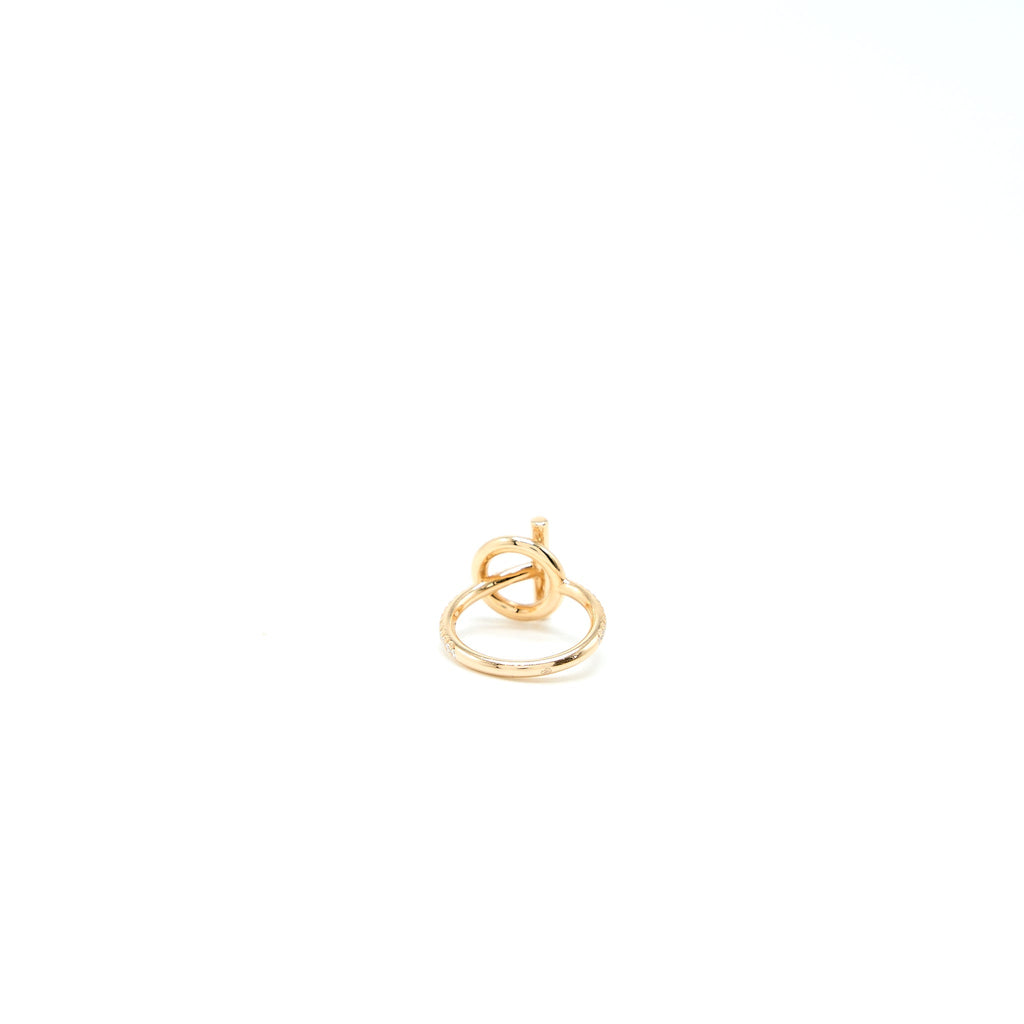 HERNES ECHAPPEE RING ROSE GOLD WITH DIAMONDS