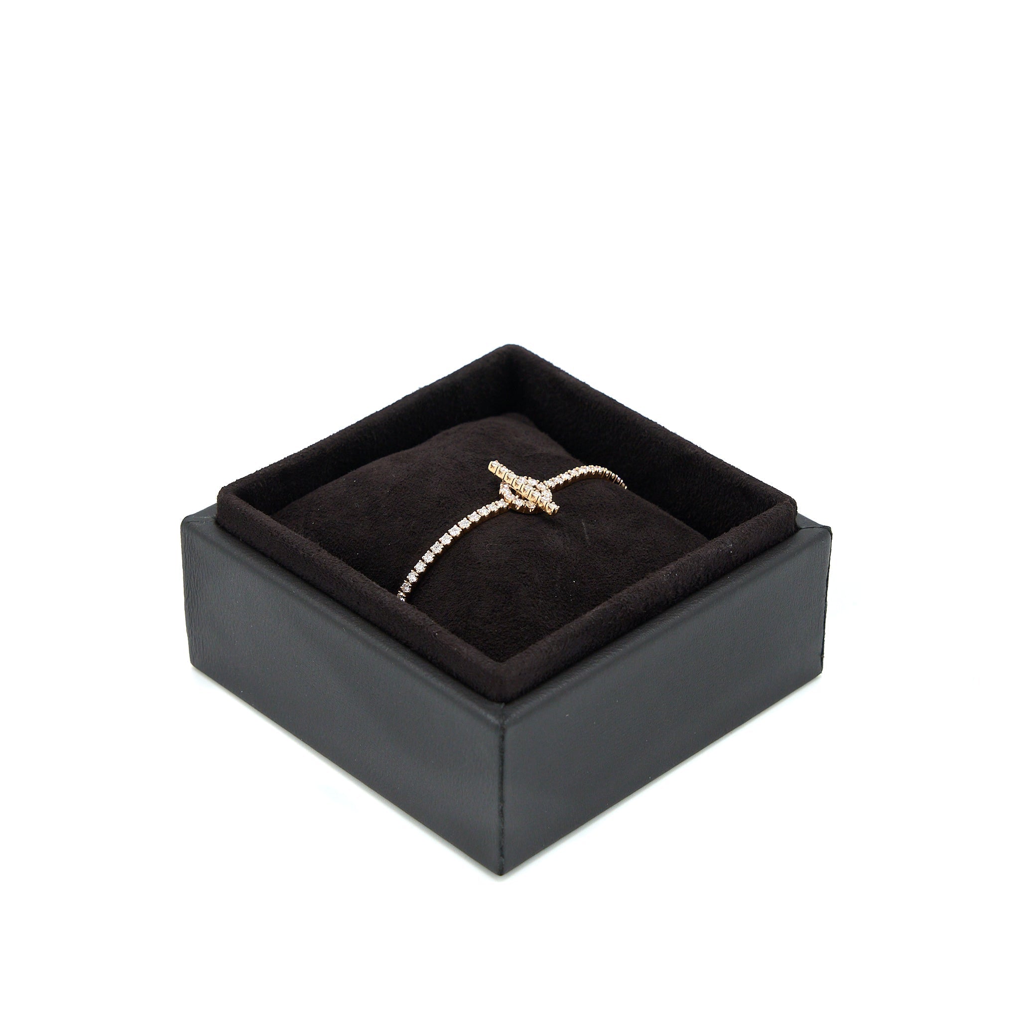HERMES FINESSE BRACELET ROSE GOLD WITH FULL DIAMONDS