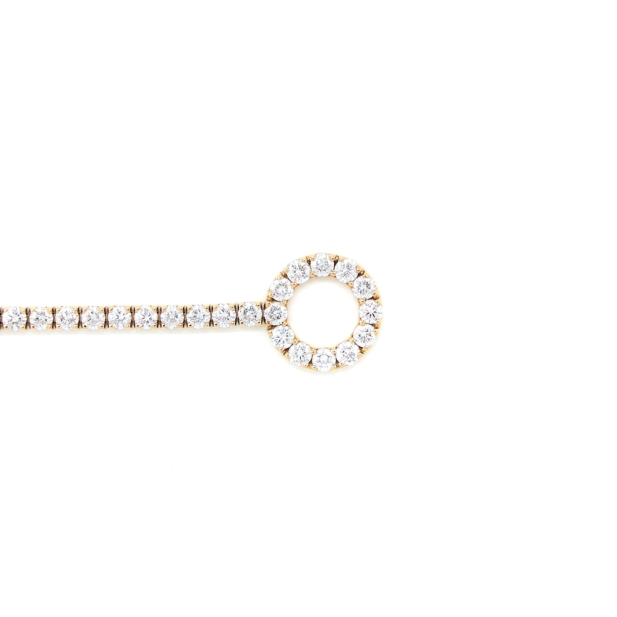 HERMES FINESSE BRACELET ROSE GOLD WITH FULL DIAMONDS