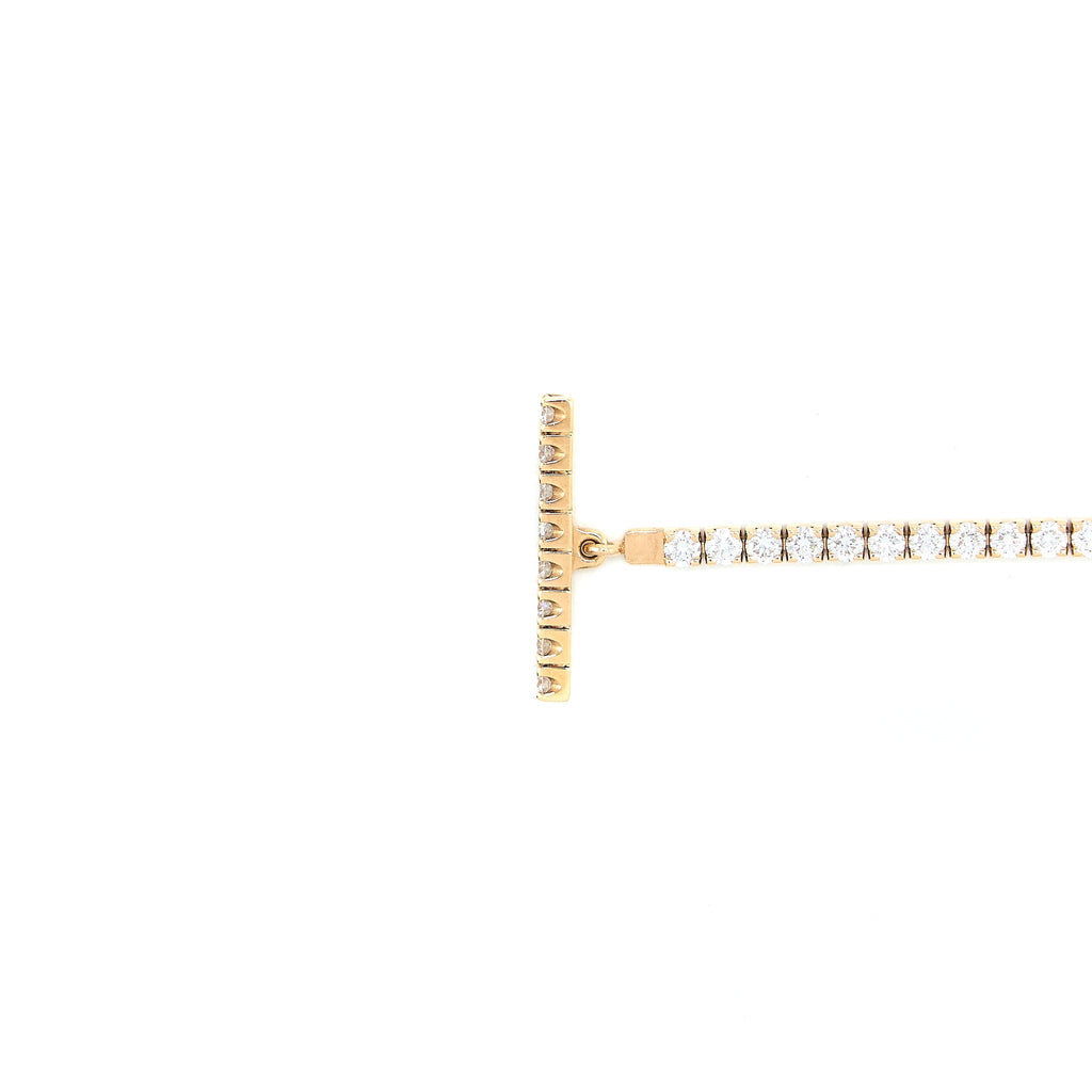 HERMES FINESSE BRACELET ROSE GOLD WITH FULL DIAMONDS
