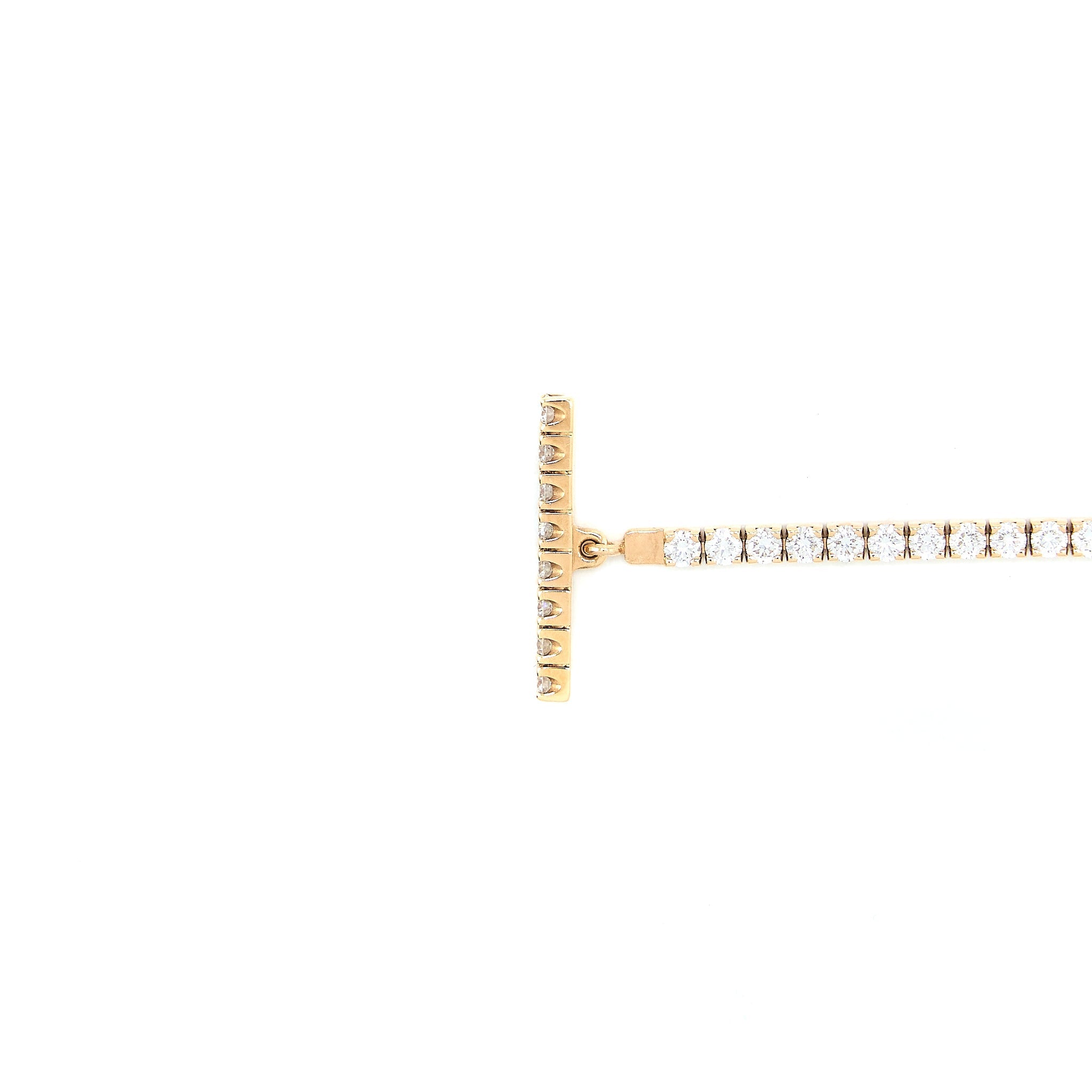 HERMES FINESSE BRACELET ROSE GOLD WITH FULL DIAMONDS