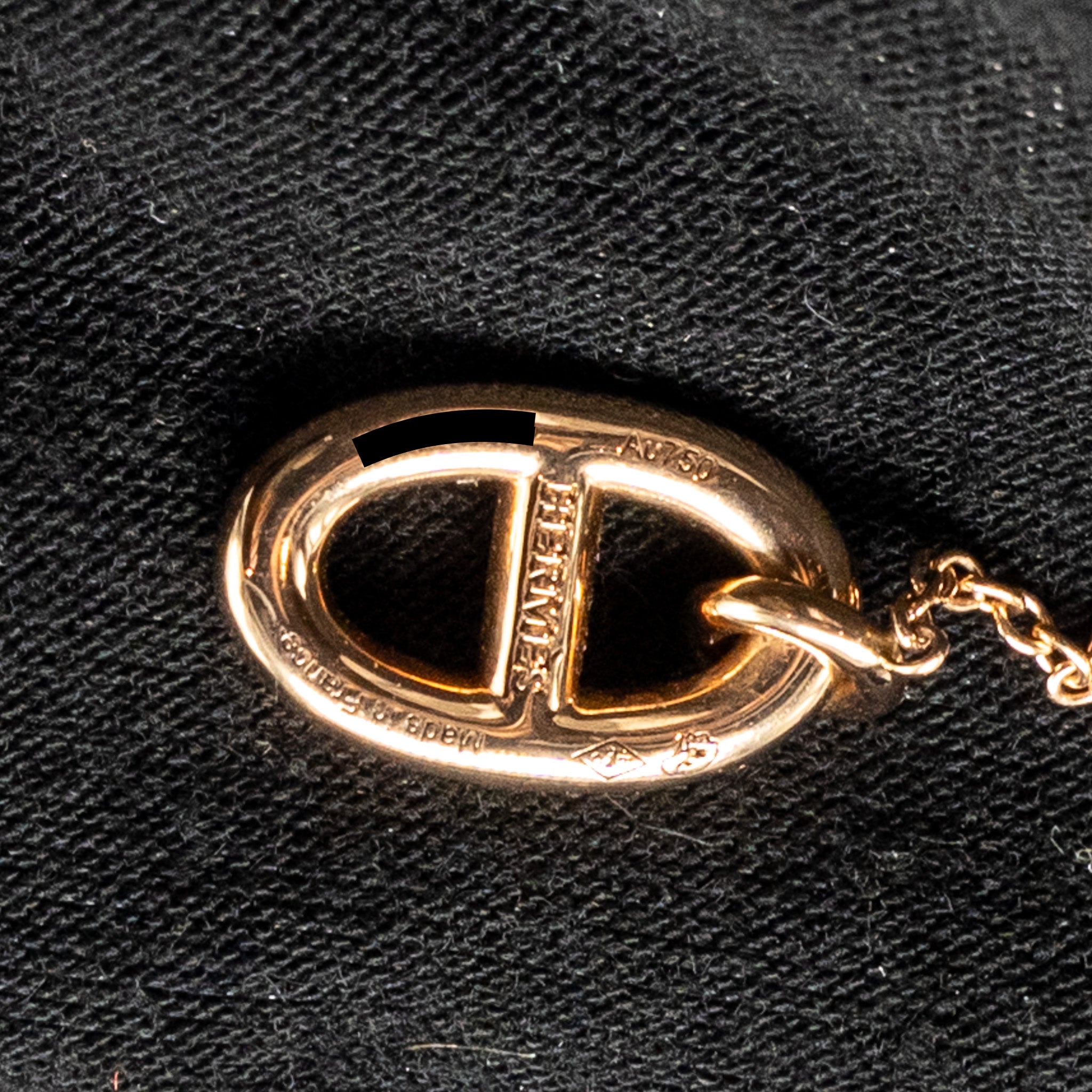 HERMES FARANDOLE EARRINGS ROSE GOLD