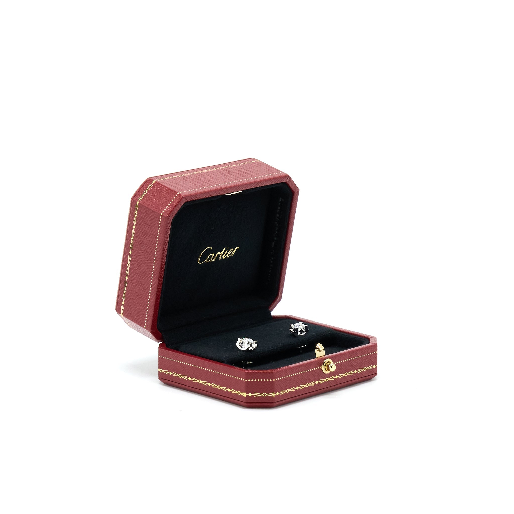 CARTIER DIAMOND EARRINGS WHITE GOLD