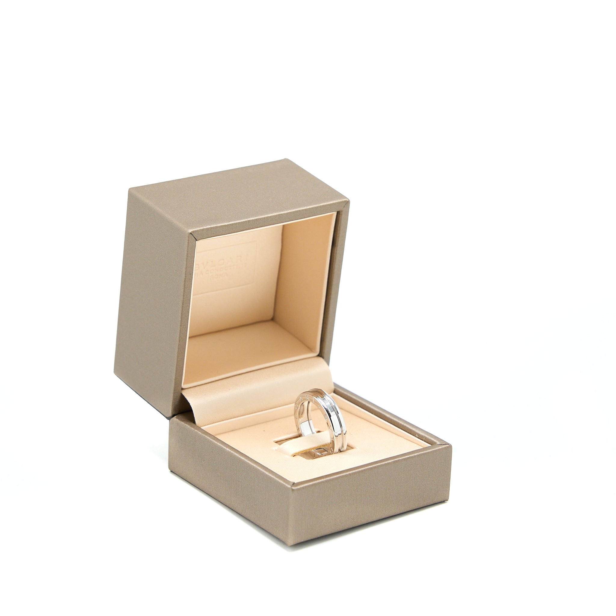BVLGARI B.ZERO1 ONE-BAND RING WHITE GOLD