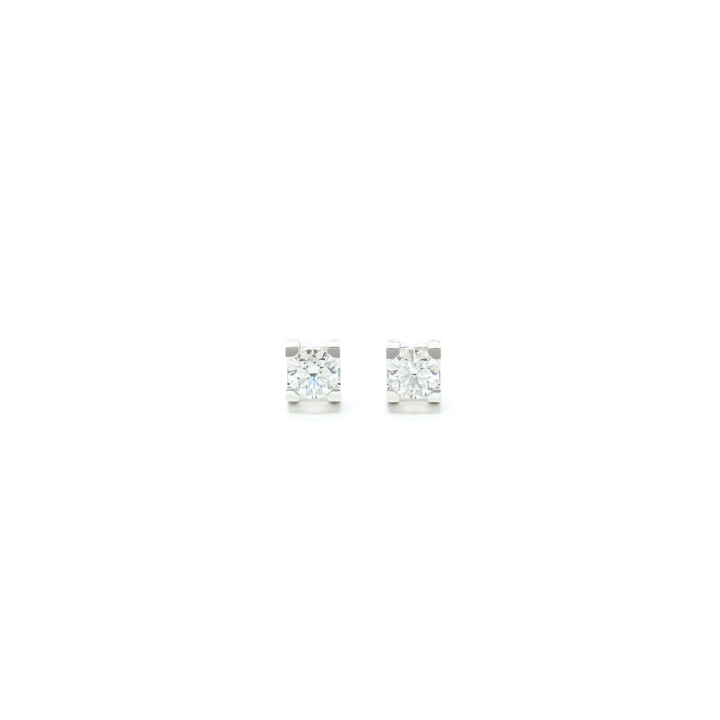 CARTIER DIAMOND EARRINGS WHITE GOLD