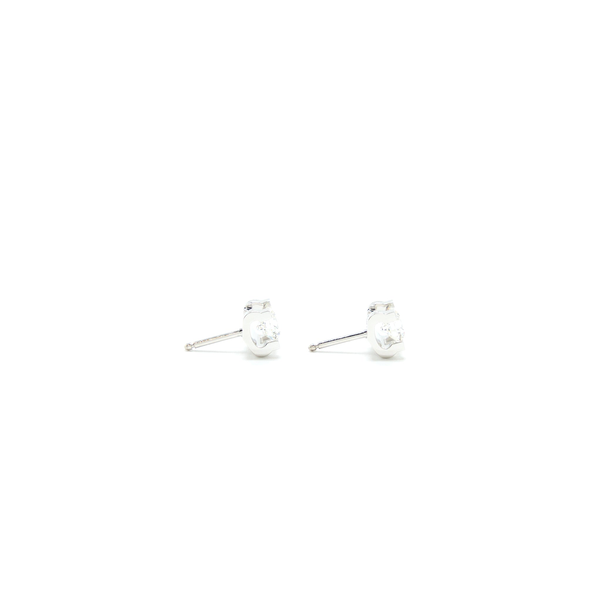 CARTIER DIAMOND EARRINGS WHITE GOLD