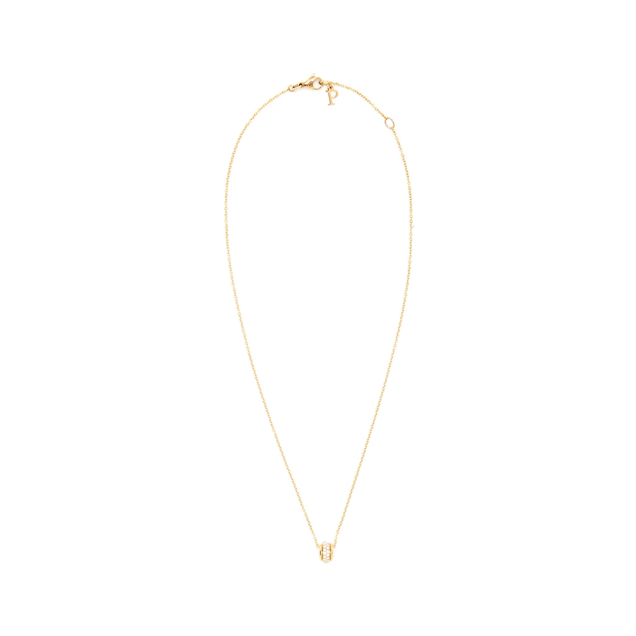 PIAGET POSSESSION PENDANT NECKLACE 18K ROSE GOLD WITH DIAMONDS