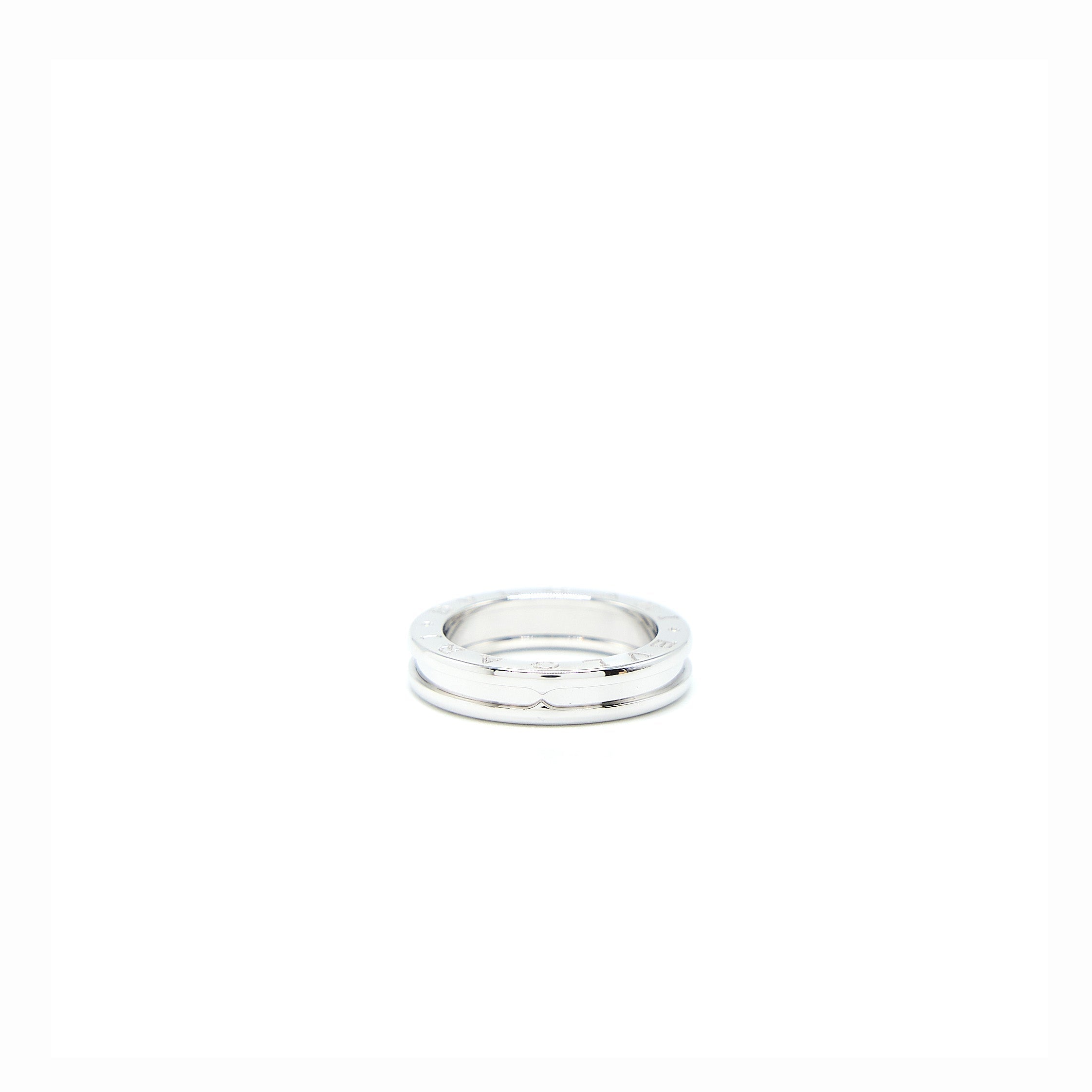 BVLGARI B.ZERO1 ONE-BAND RING WHITE GOLD