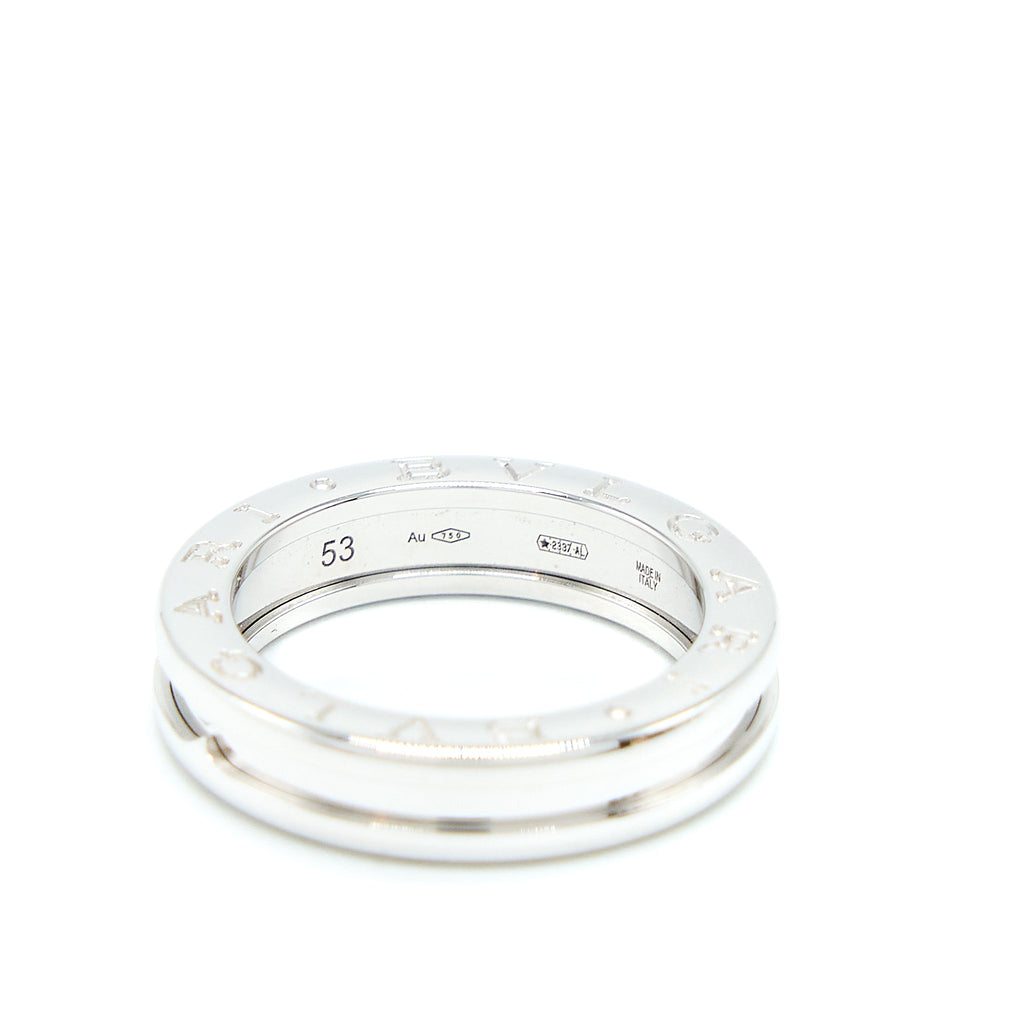 BVLGARI B.ZERO1 ONE-BAND RING WHITE GOLD