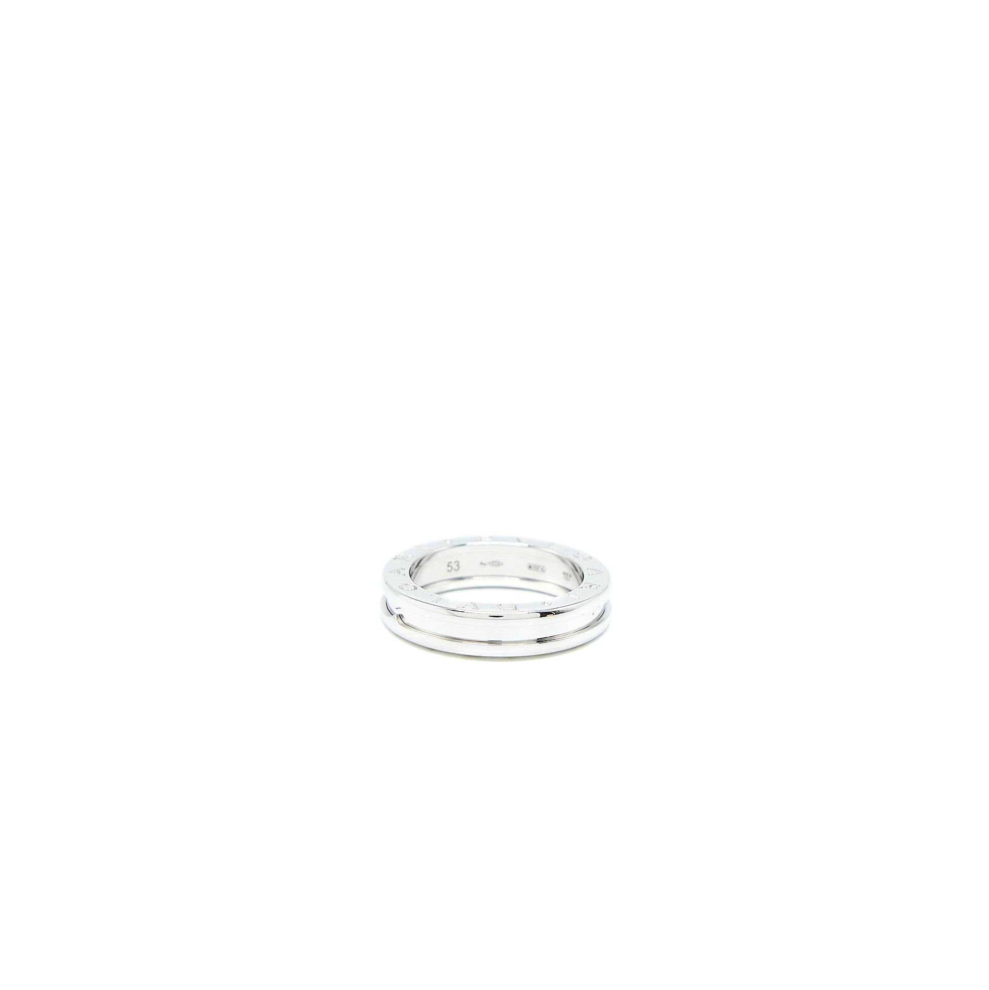 BVLGARI B.ZERO1 ONE-BAND RING WHITE GOLD