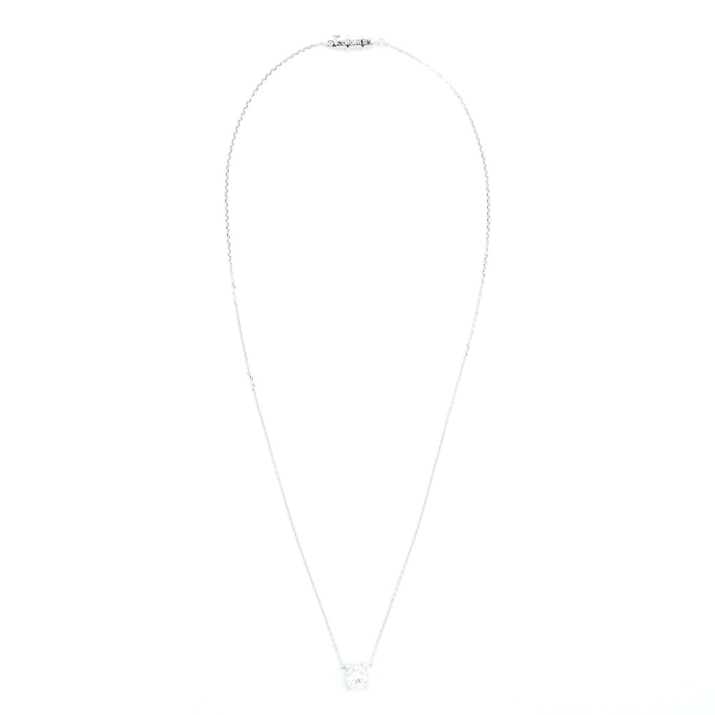 CARTIER DIAMOND NECKLACE WHITE GOLD 1.15 CARAT