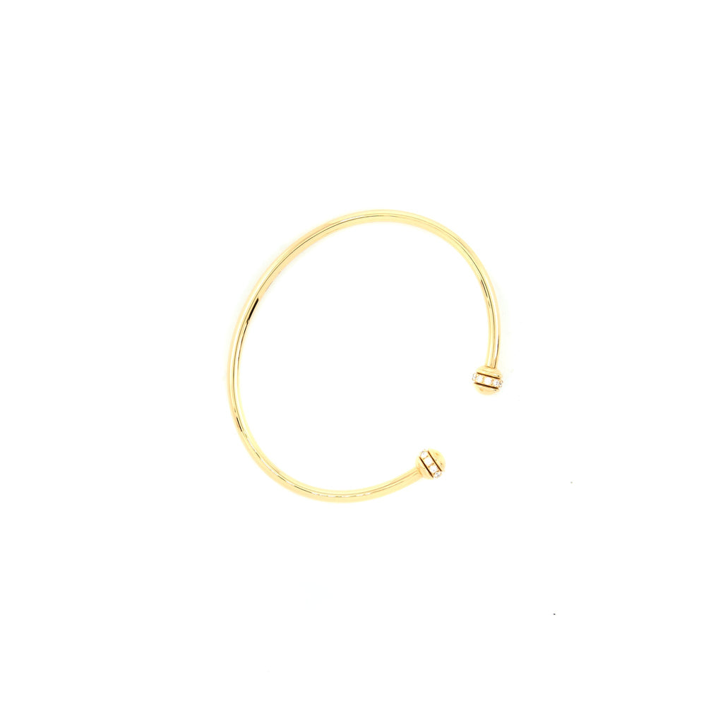 PIAGET POSSESSION OPEN BANGLE BRACELET 18K ROSE GOLD WITH DIAMONDS