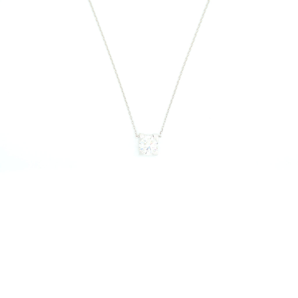 CARTIER DIAMOND NECKLACE WHITE GOLD 1.15 CARAT