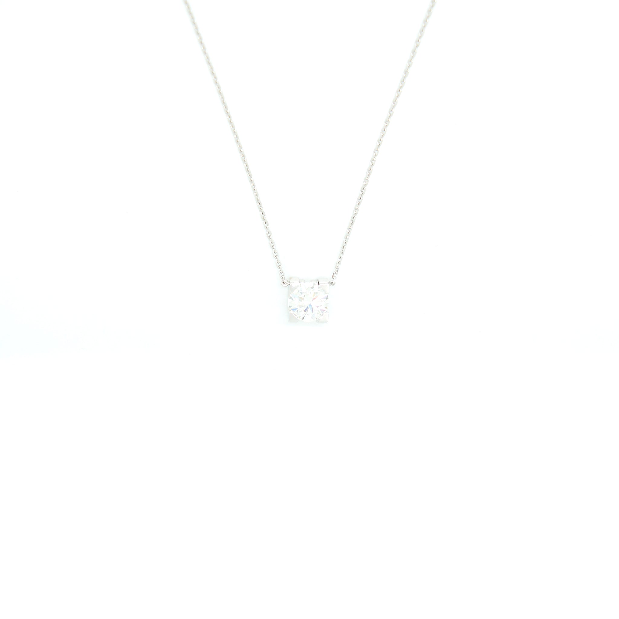 CARTIER DIAMOND NECKLACE WHITE GOLD 1.15 CARAT