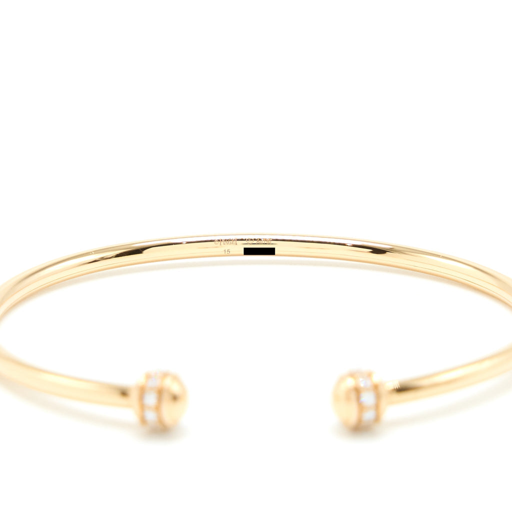 PIAGET POSSESSION OPEN BANGLE BRACELET 18K ROSE GOLD WITH DIAMONDS