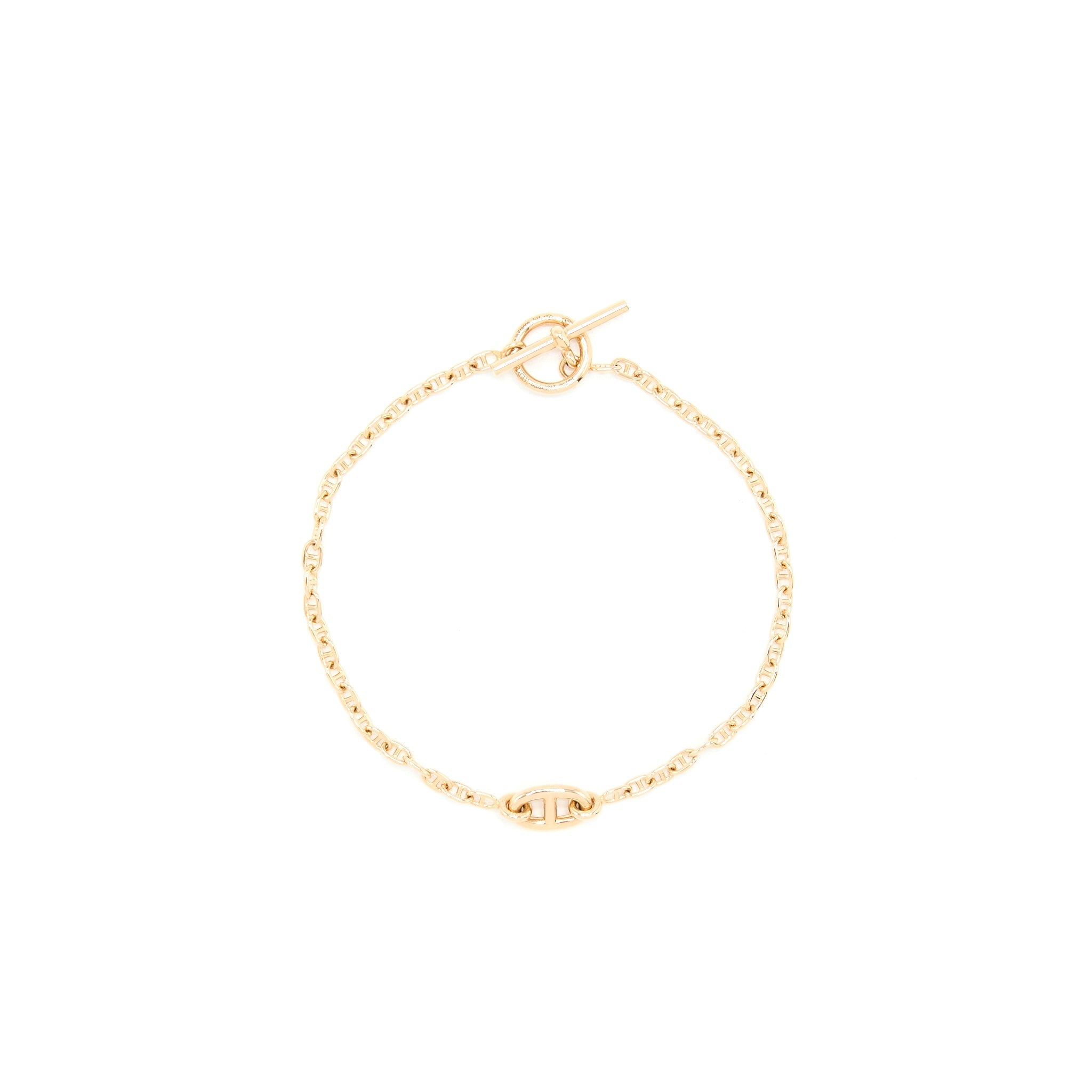 HERMES NEW FARANDOLE BRACELET ROSE GOLD