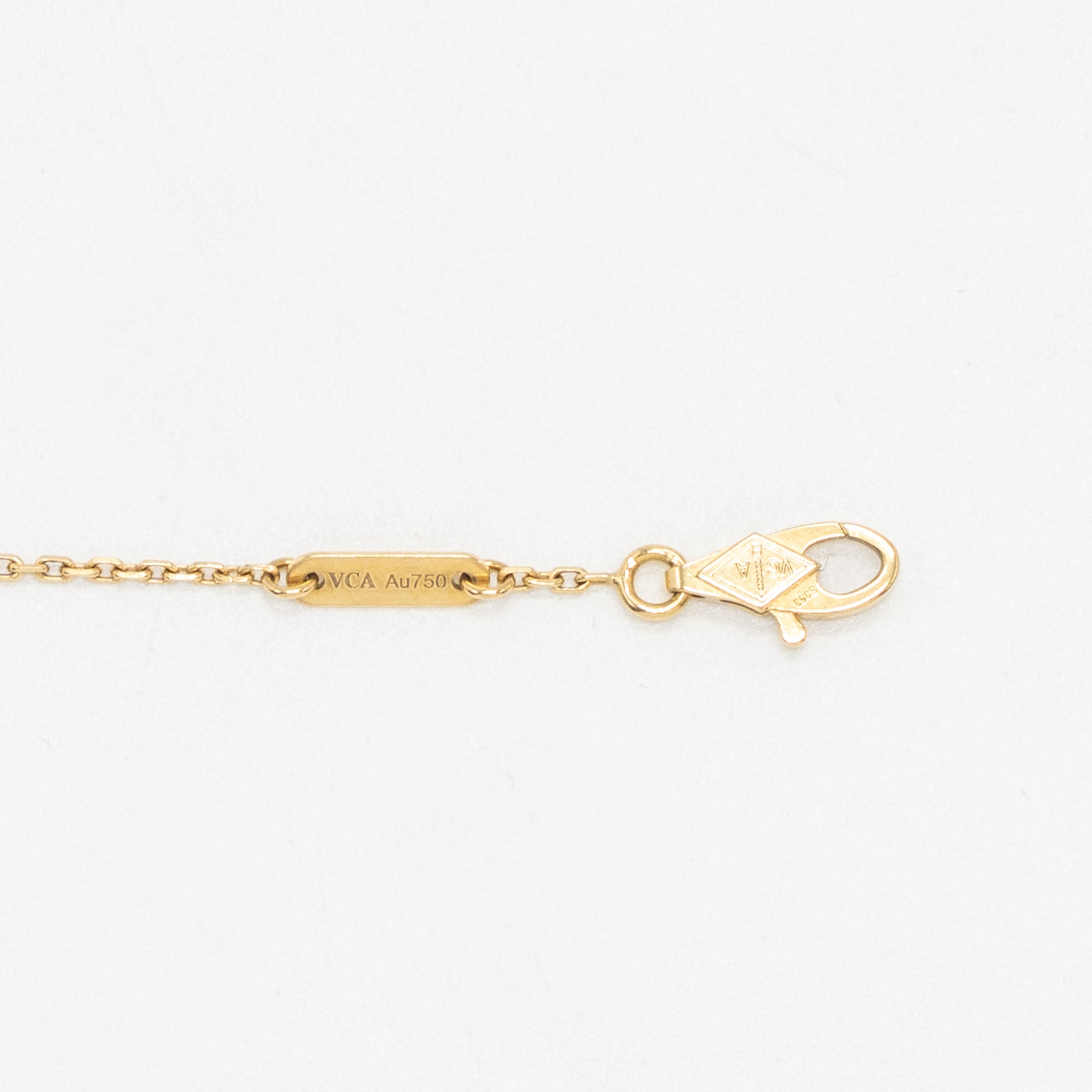 VAN CLEEF & ARPELS SWEET ALHAMBRA BUTTERFLY BRACELET MOTHER OF PEARL YELLOW GOLD